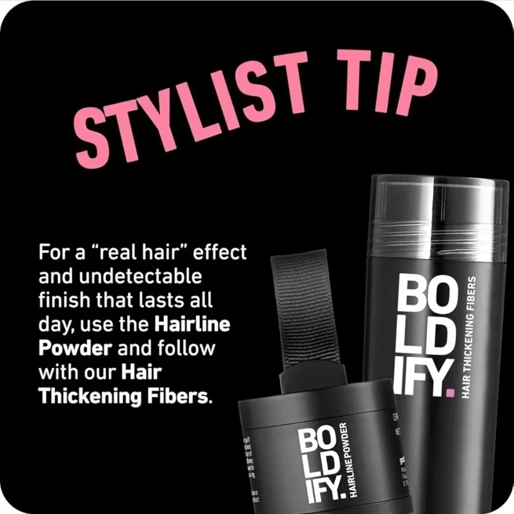 BOLDIFY Hairline Powder - Root Touch Up Hair Color for Gray Coverage - New